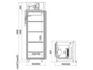 Среднетемпературные шкафы с металическими дверьми Polair CM105-G