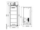 Холодильный шкаф с металлической дверью Polair CB114-Gm Alu