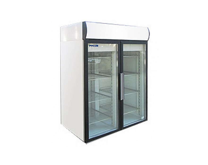 Универсальный шкаф со стеклянными дверьми Polair DV110-S