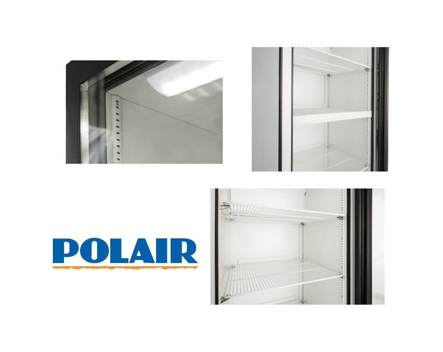 Холодильный шкаф со стеклянной дверью Polair DM104-Bravo (с канапе)