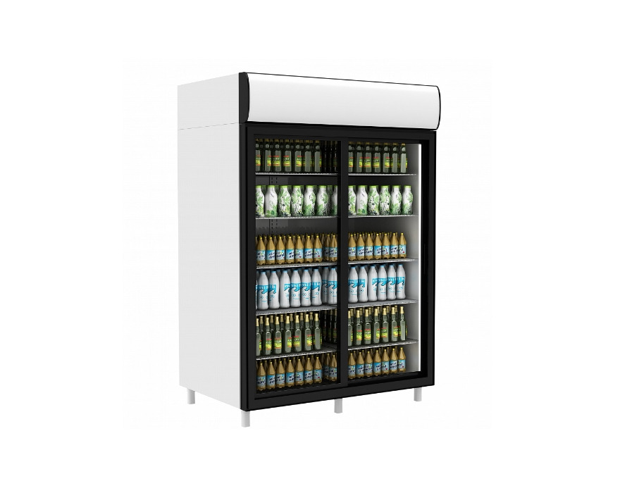 Холодильный шкаф со стеклянной дверью Polair DM110Sd-S (версия 2.0)