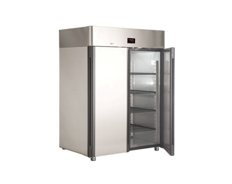 Холодильный шкаф с металлической дверью Polair CM110-Gm Alu
