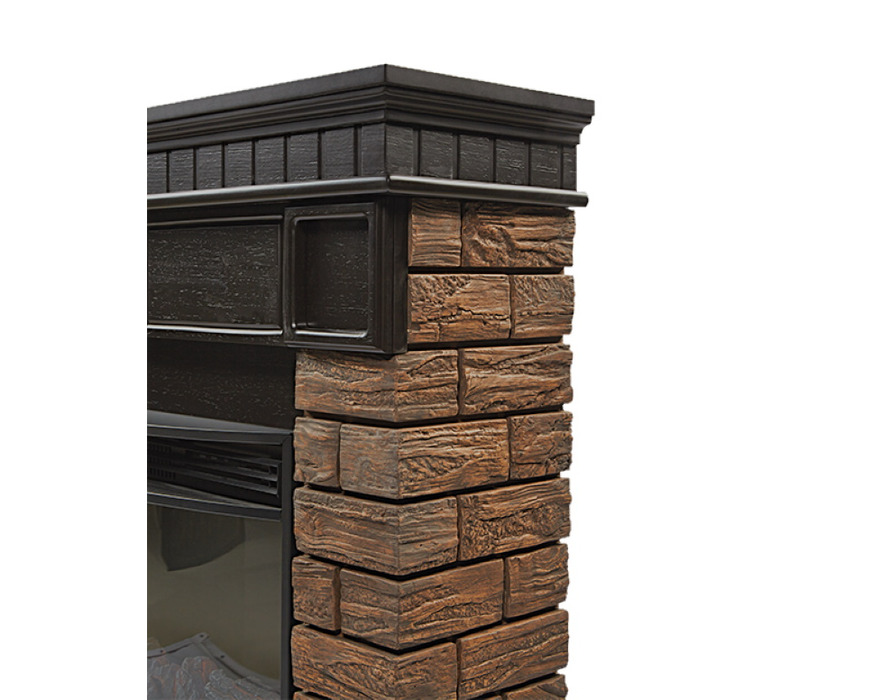 Декоративный Портал Bricks Wood 30 камень темный, шпон венге