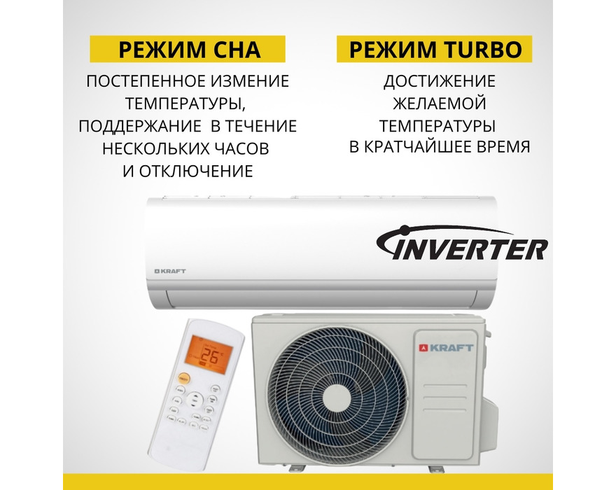 Сплит-система Kraft MAX KF-MAX07E inverter (завод Midea)