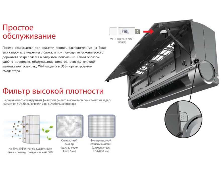 Сплит система Kentatsu KSGX53HFAN1(BL/GL)/KSRX53HFAN1